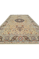 Authentic Hand Knotted Vintage Hunting Pictorial Double Knot Wool Area Rug 8.3 x 4.11 Ft (47 Ger-4)