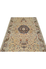 Authentic Hand Knotted Vintage Hunting Pictorial Double Knot Wool Area Rug 8.3 x 4.11 Ft (47 Ger-4)