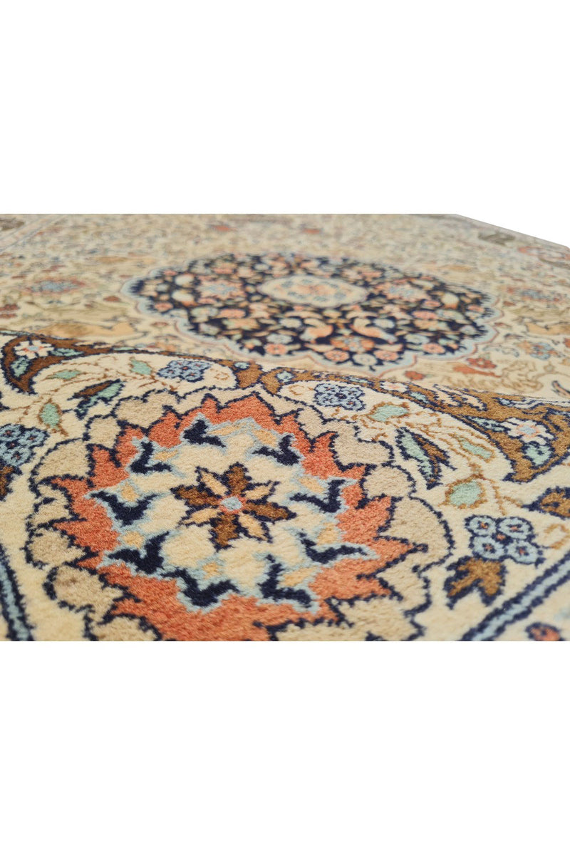 Authentic Hand Knotted Vintage Hunting Pictorial Double Knot Wool Area Rug 8.3 x 4.11 Ft (47 Ger-4)