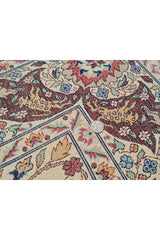 Authentic Hand Knotted Vintage Hunting Pictorial Double Knot Wool Area Rug 8.3 x 4.11 Ft (47 Ger-4)