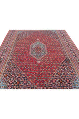 Authentic Hand Knotted Vintage Indo Wool Area Rug 10.4 x 7.9 Ft (155 Ger-4)