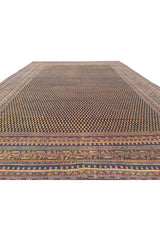 Authentic Hand Knotted Vintage Indo Wool Area Rug 11.6 x 8.0 Ft (165 Ger-4)