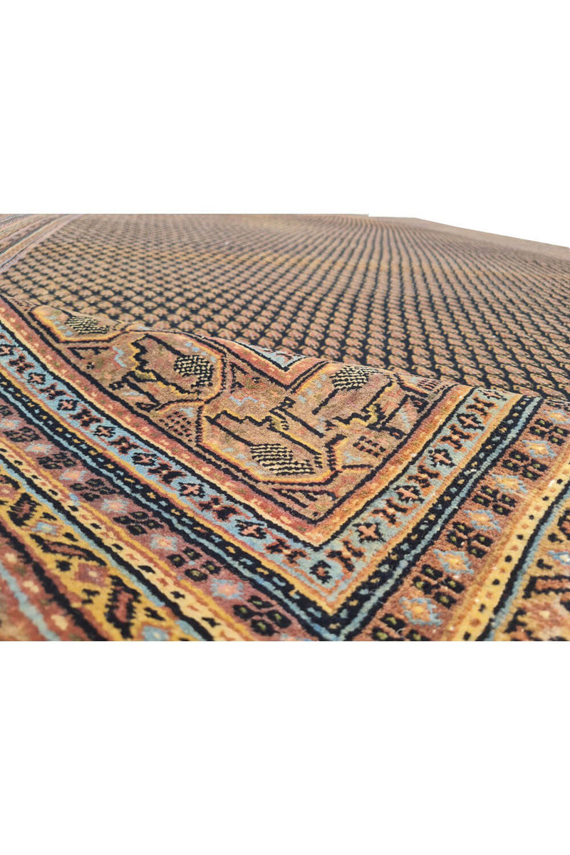 Authentic Hand Knotted Vintage Indo Wool Area Rug 11.6 x 8.0 Ft (165 Ger-4)