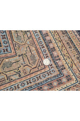 Authentic Hand Knotted Vintage Indo Wool Area Rug 11.6 x 8.0 Ft (165 Ger-4)