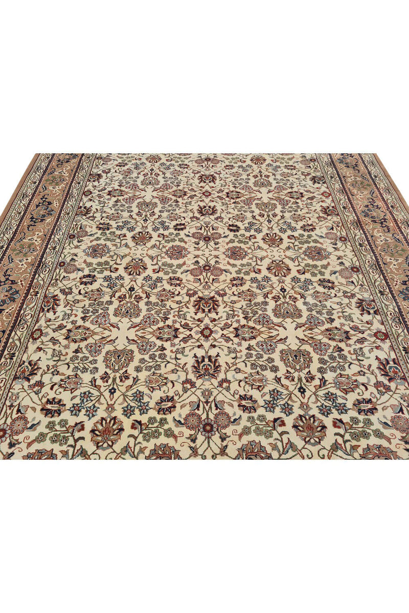 Authentic Hand Knotted Vintage Indo Wool Area Rug 9.9 x 8.2 Ft (178 Ger-4)