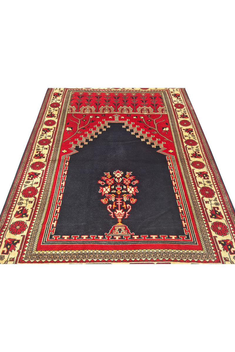Authentic Hand Knotted Vintage Pakistani Bokhara Jhaldar Wool Area Rug 6 x 4 Ft (920 Ger-4)