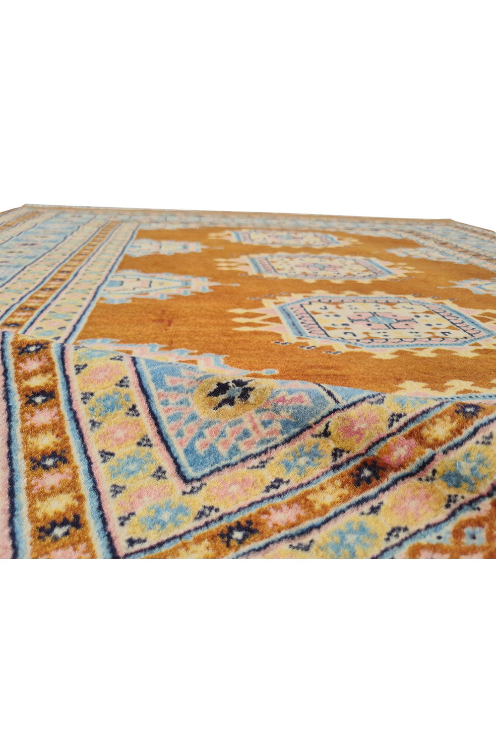 Authentic Hand Knotted Vintage Pakistani Bokhara Jhaldar Wool Area Rug 6 x 4 Ft (929 Ger-4)