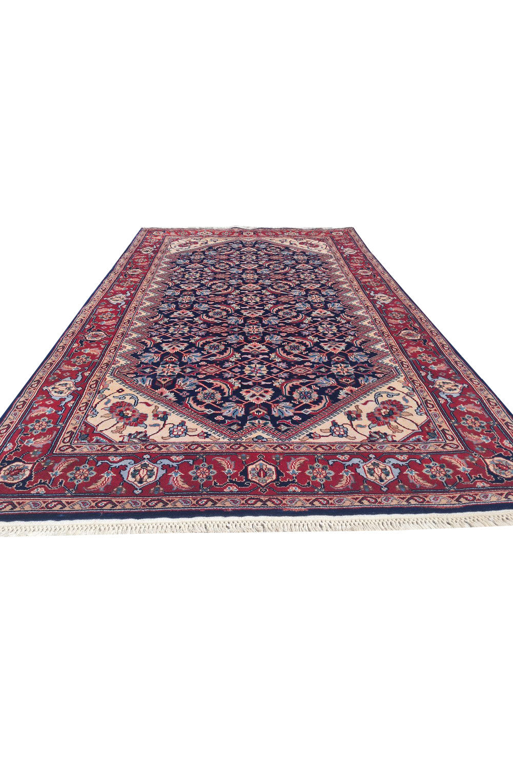 Authentic Hand Knotted Vintage Bijour Wool Area Rug 6 x 4 Ft (936 Ger-4)