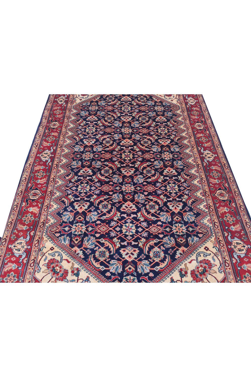 Authentic Hand Knotted Vintage Bijour Wool Area Rug 6 x 4 Ft (936 Ger-4)