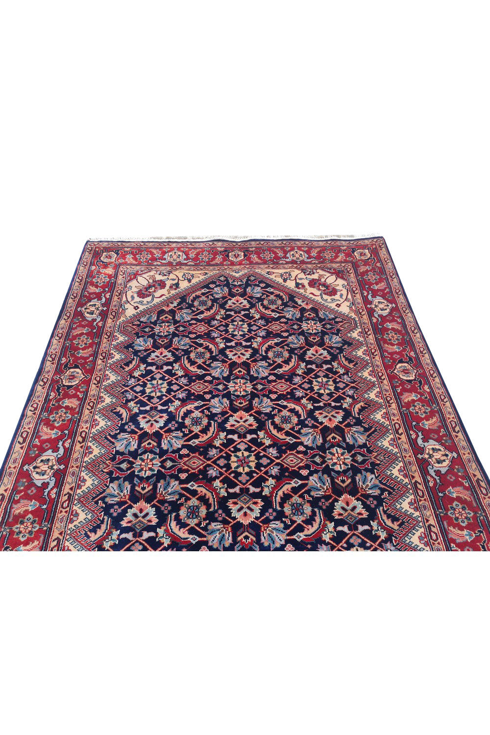 Authentic Hand Knotted Vintage Bijour Wool Area Rug 6 x 4 Ft (936 Ger-4)