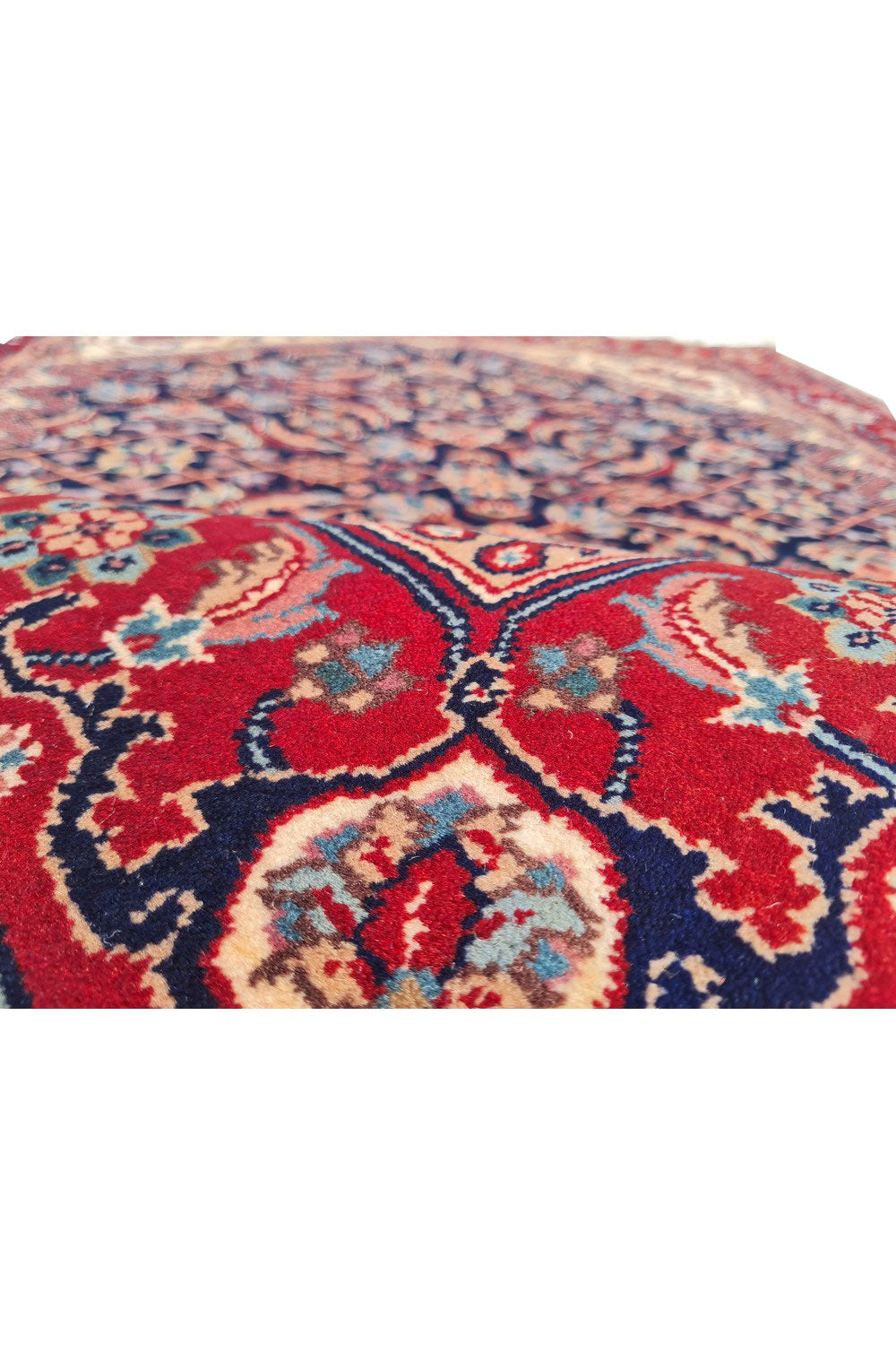 Authentic Hand Knotted Vintage Bijour Wool Area Rug 6 x 4 Ft (936 Ger-4)