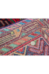 Authentic Hand Knotted Vintage Hamidoun Wool Area Rug 6.8 x 3.5 Ft