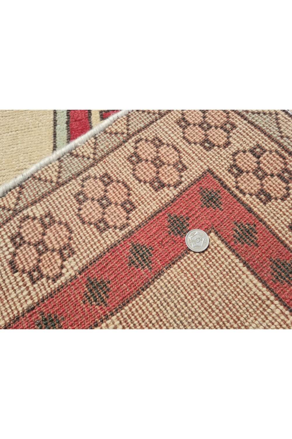 Authentic Hand Knotted Vintage Kurdi Wool Area Rug 6 x 4 Ft