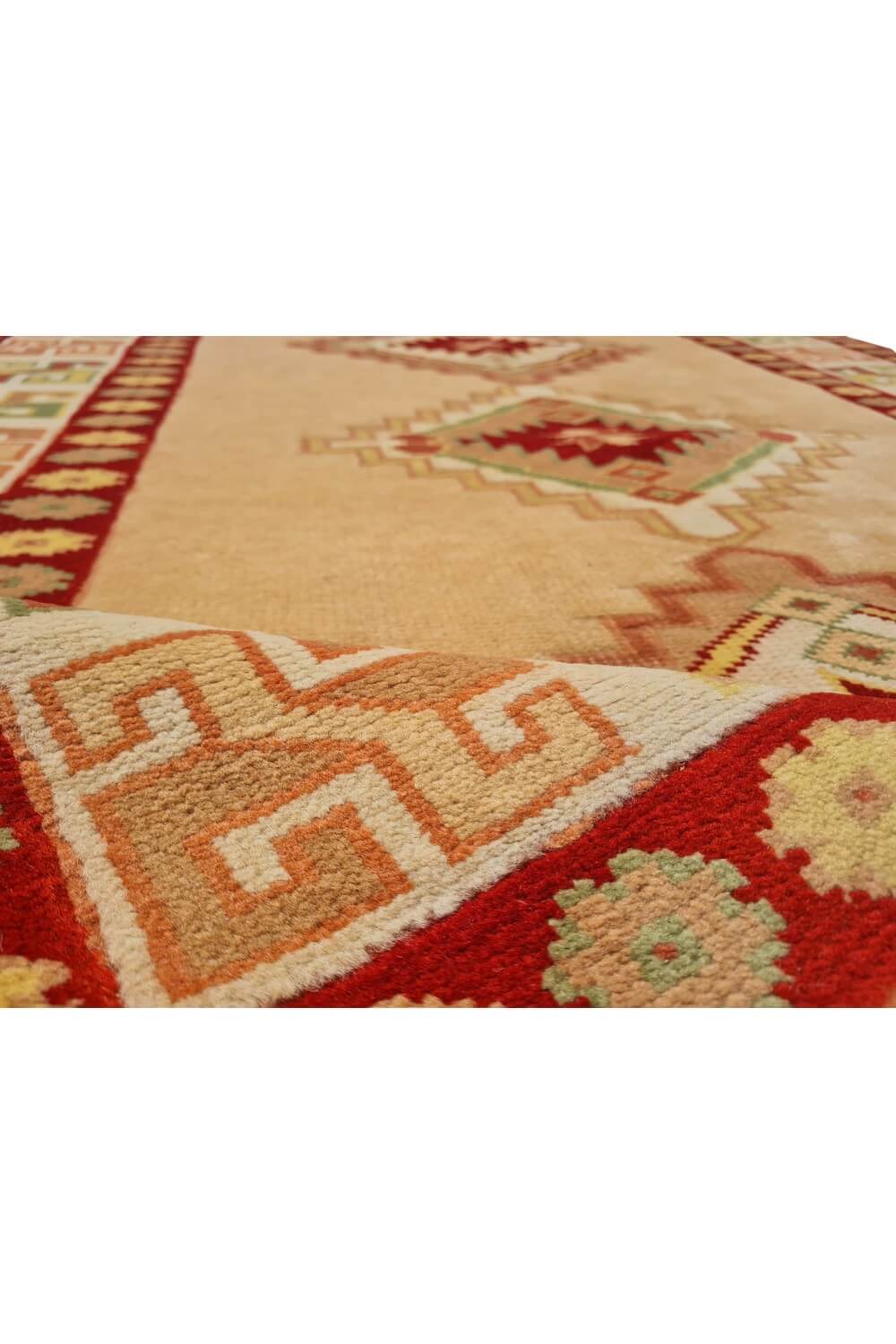 Authentic Hand Knotted Vintage Kurdi Wool Area Rug 5 x 4 Ft