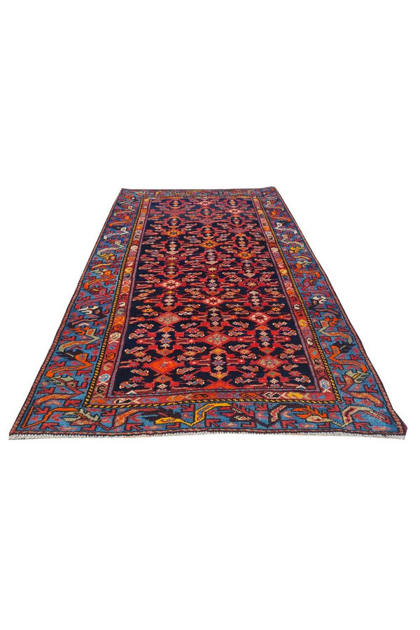 Authentic Hand Knotted Antique Malayaar Wool Area Rug 6 x 3 Ft