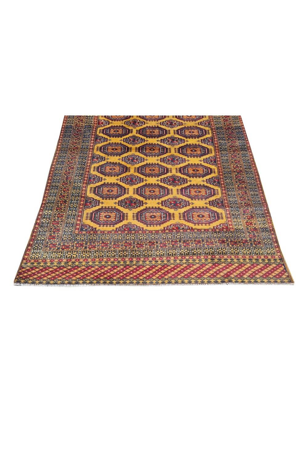 Authentic Hand Knotted Vintage Pakistani Bokhara jhaldar Wool Area Rug 6 x 4 Ft