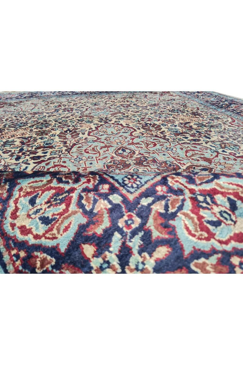Authentic Hand Knotted Vintage Kashmir Wool Area Rug 6 x 4 Ft