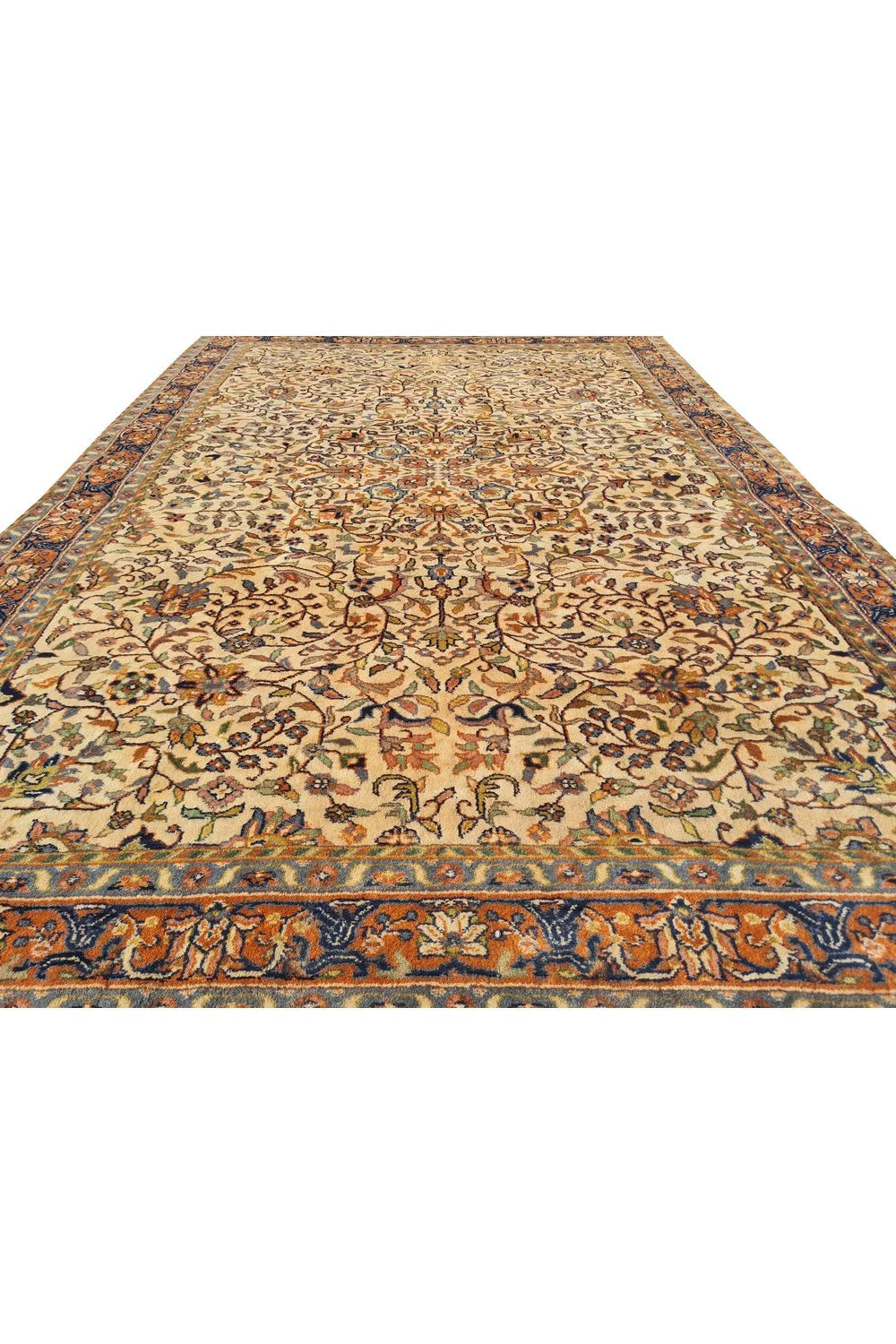 Amazing Hand Knotted Vintage Traditional Tribal Tabreez Wool Area Rug 7 x 4 Ft