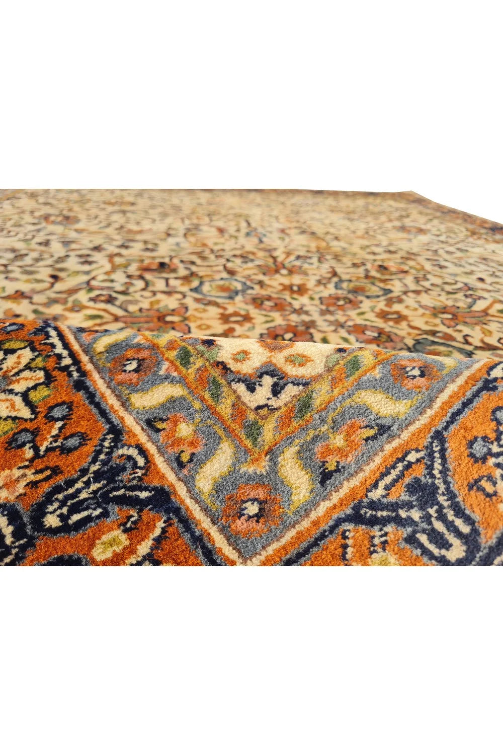 Amazing Hand Knotted Vintage Traditional Tribal Tabreez Wool Area Rug 7 x 4 Ft