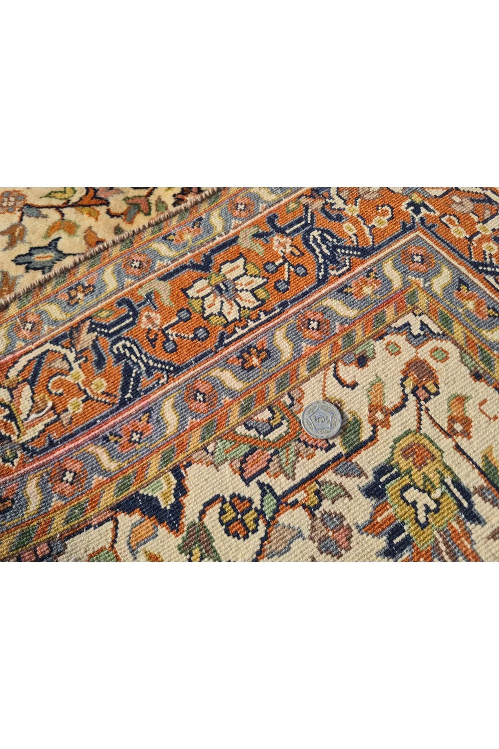 Amazing Hand Knotted Vintage Traditional Tribal Tabreez Wool Area Rug 7 x 4 Ft