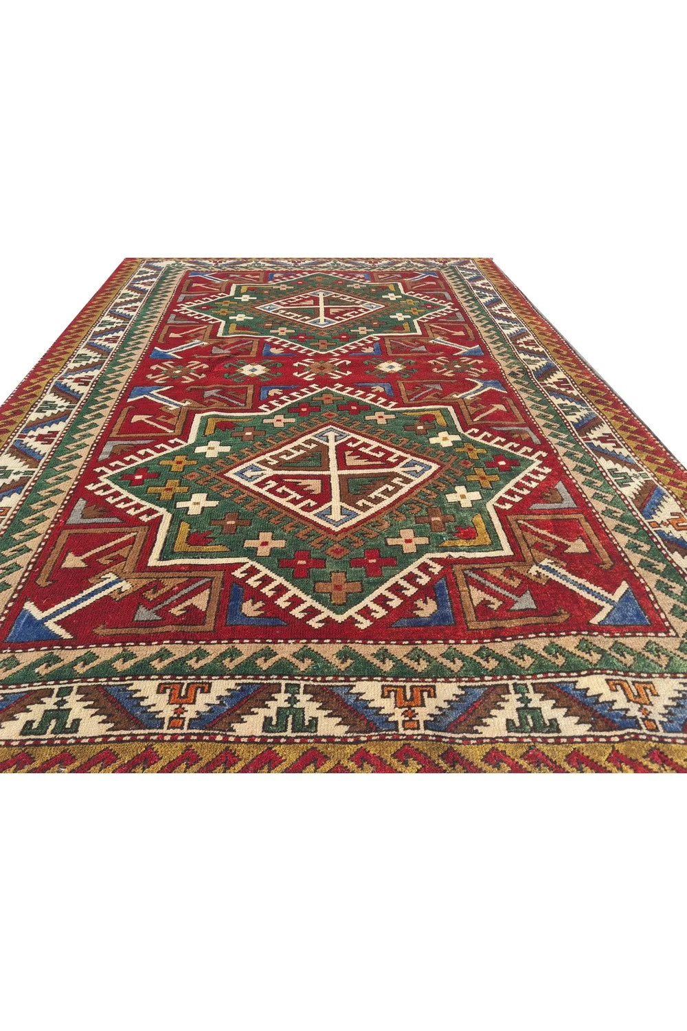 Amazing Hand Knotted Vintage Traditional Tribal Kurdi Wool Area Rug 6 x 4 Ft