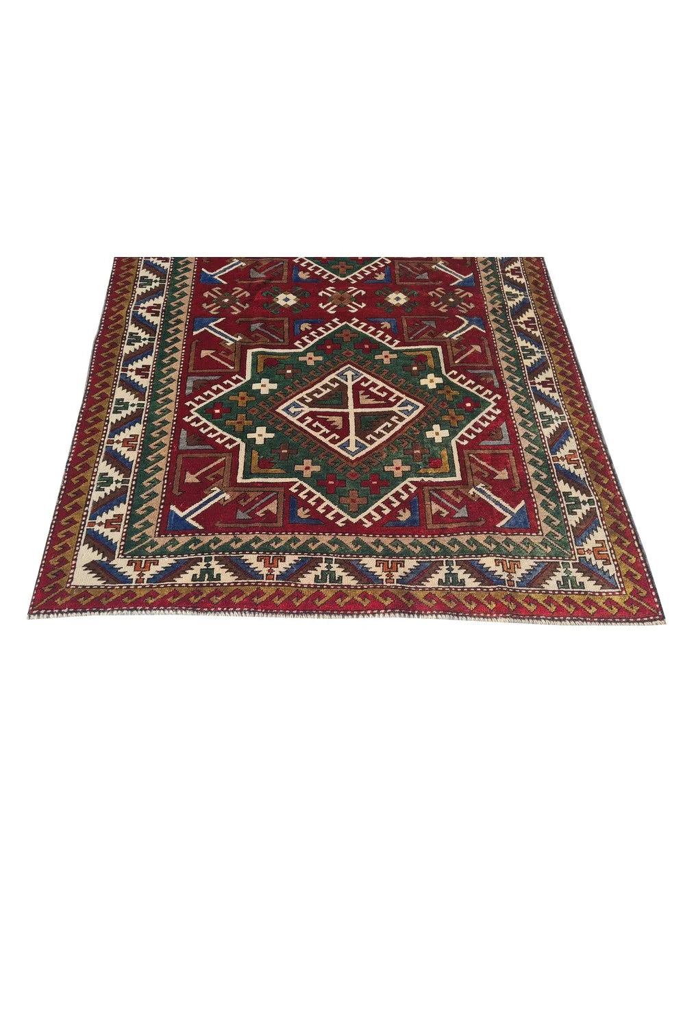 Amazing Hand Knotted Vintage Traditional Tribal Kurdi Wool Area Rug 6 x 4 Ft
