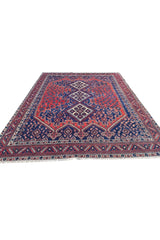 Amazing Hand Knotted Vintage Traditional Tribal Afshour Pictorial Wool Area Rug 6 x 5 Ft