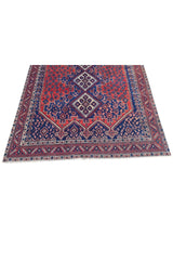 Amazing Hand Knotted Vintage Traditional Tribal Afshour Pictorial Wool Area Rug 6 x 5 Ft
