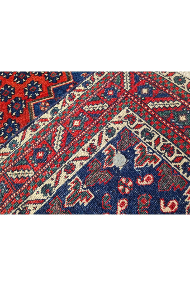 Amazing Hand Knotted Vintage Traditional Tribal Afshour Pictorial Wool Area Rug 6 x 5 Ft