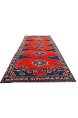 Amazing Hand Knotted Vintage Tribal Baghtiyaar Pictorial Wool Area Rug 7 x 4 Ft
