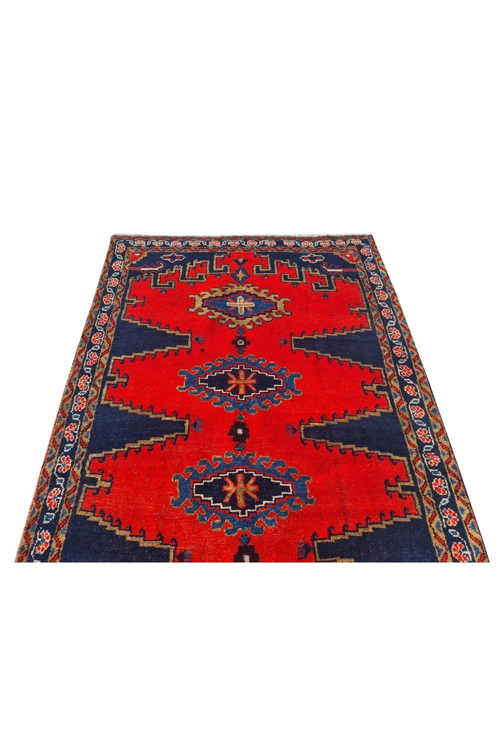 Amazing Hand Knotted Vintage Tribal Baghtiyaar Pictorial Wool Area Rug 7 x 4 Ft