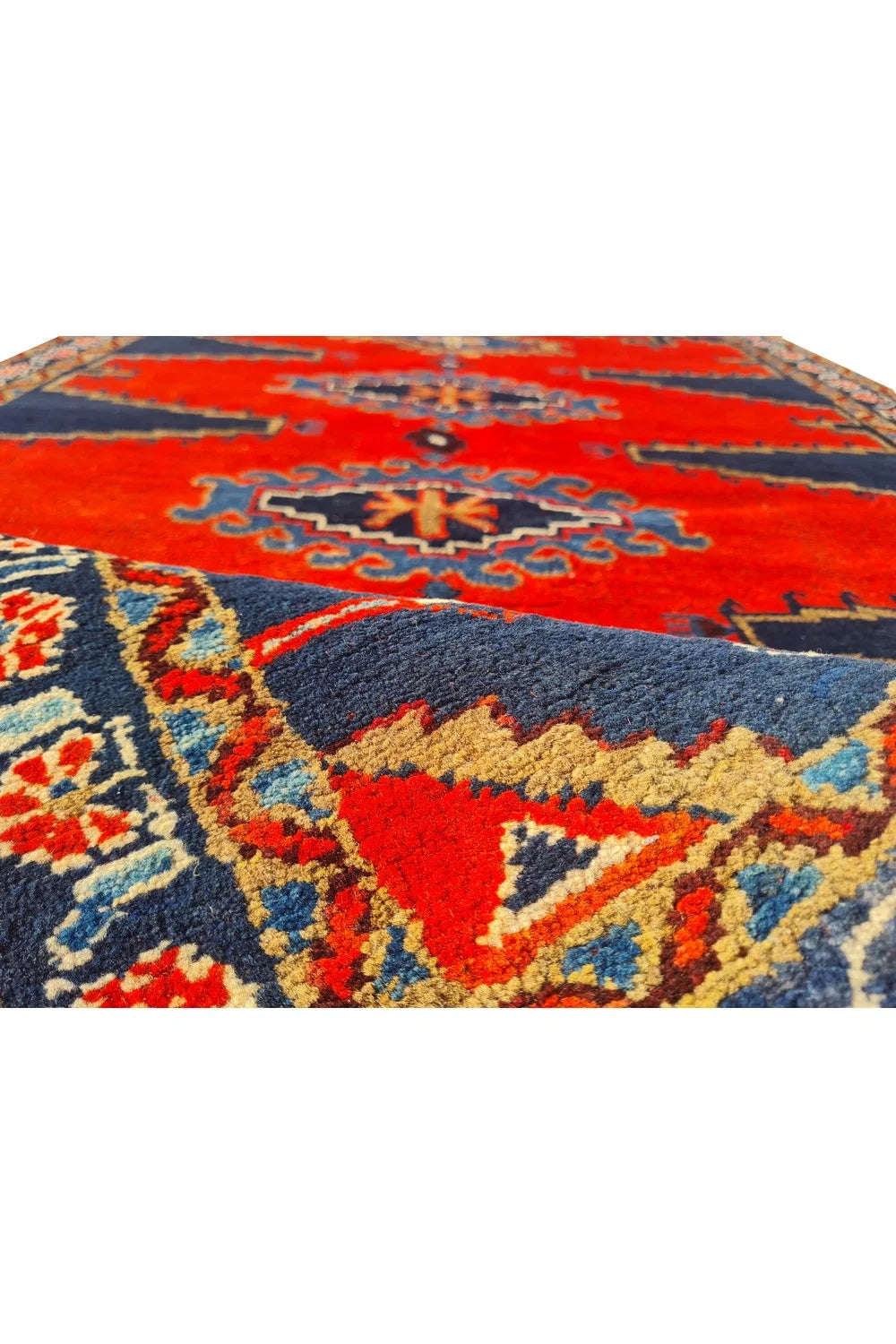 Amazing Hand Knotted Vintage Tribal Baghtiyaar Pictorial Wool Area Rug 7 x 4 Ft