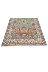 Amazing Hand Knotted Vintage Traditional Tribal Kurdi Pictorial Wool Area Rug 7 x 4 Ft