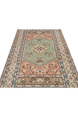 Amazing Hand Knotted Vintage Traditional Tribal Kurdi Pictorial Wool Area Rug 7 x 4 Ft
