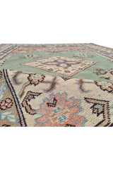 Amazing Hand Knotted Vintage Traditional Tribal Kurdi Pictorial Wool Area Rug 7 x 4 Ft