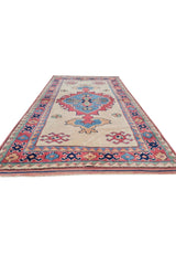 Amazing Hand Knotted Vintage Kurdi Wool Area Rug 7 x 4 Ft