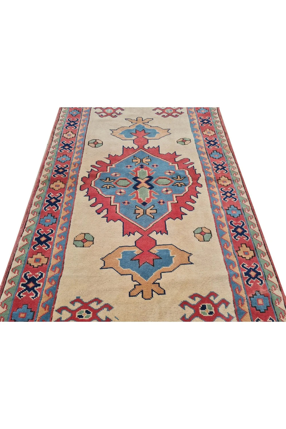 Amazing Hand Knotted Vintage Kurdi Wool Area Rug 7 x 4 Ft