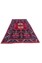 Amazing Hand Knotted Vintage Hamidoun Wool Area Rug 7 x 4 Ft