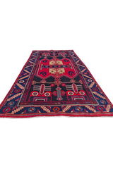 Amazing Hand Knotted Vintage Hamidoun Wool Area Rug 7 x 4 Ft