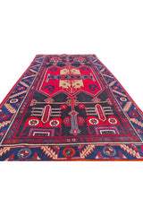 Amazing Hand Knotted Vintage Hamidoun Wool Area Rug 7 x 4 Ft