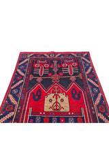 Amazing Hand Knotted Vintage Hamidoun Wool Area Rug 7 x 4 Ft
