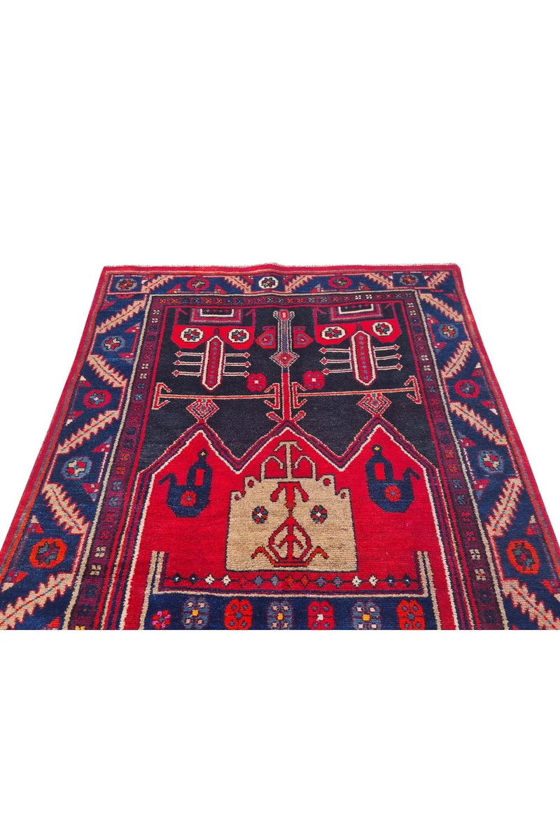 Amazing Hand Knotted Vintage Hamidoun Wool Area Rug 7 x 4 Ft