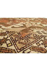 Authentic Hand Knotted Antique Kurdi Wool Area Rug 7.5 x 4.8 Ft (1196 Ger-4)