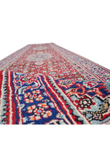 Amazing Hand Knotted Vintage Bijour Wool Area Runner Rug 12 x 3 Ft