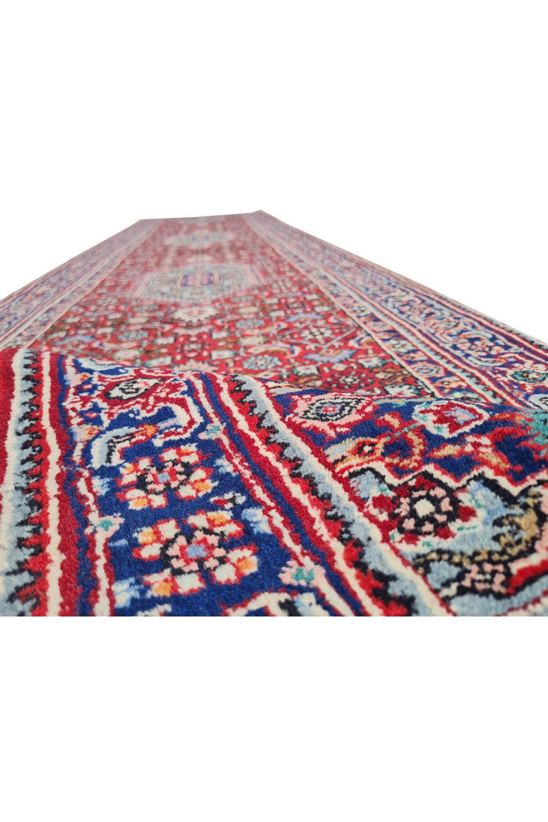 Amazing Hand Knotted Vintage Bijour Wool Area Runner Rug 12 x 3 Ft