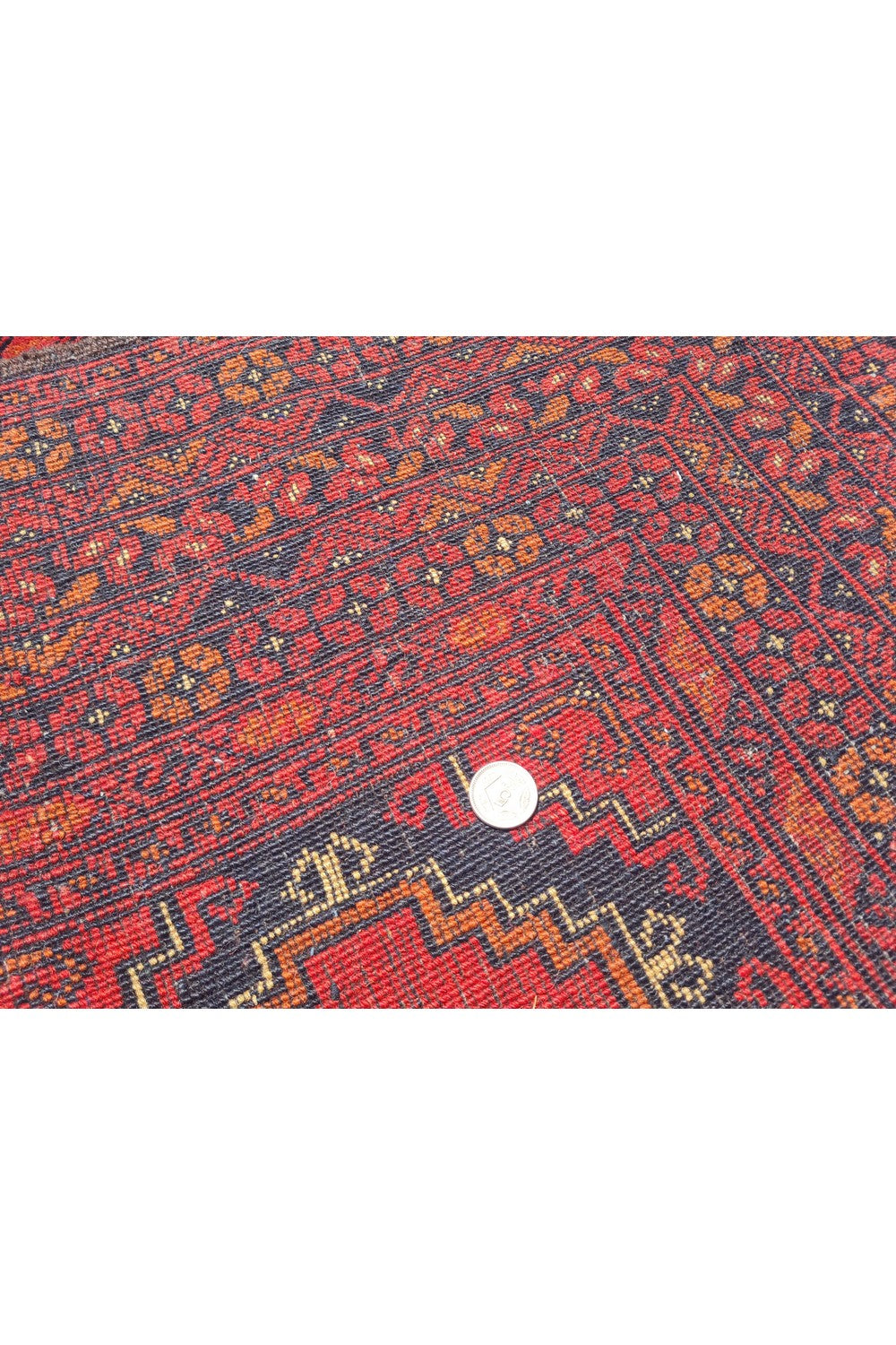 Amazing Hand Knotted Vintage Khuduz Waziri Wool Area Runner Rug 9 x 3 Ft