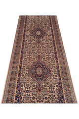 Amazing Hand Knotted Vintage Bijour Wool Area Runner Rug 10 x 3 Ft