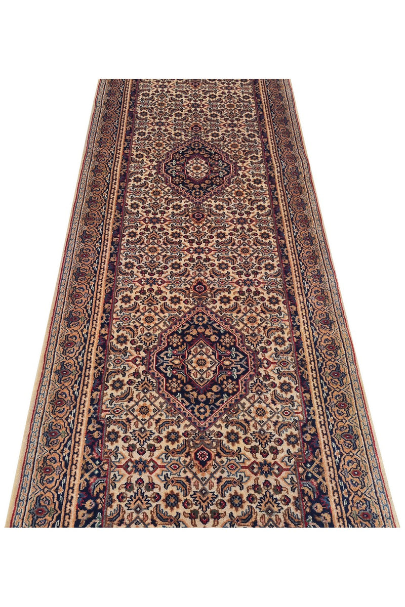 Amazing Hand Knotted Vintage Bijour Wool Area Runner Rug 10 x 3 Ft