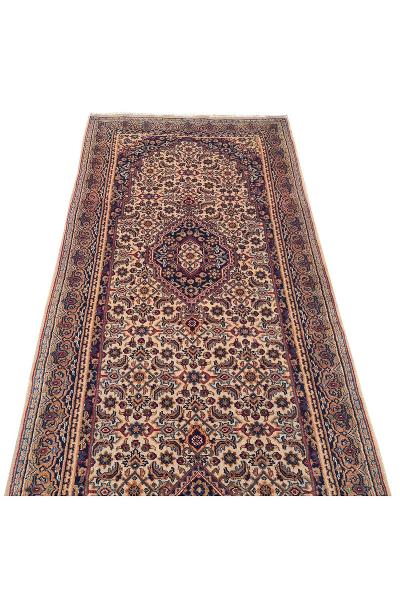 Amazing Hand Knotted Vintage Bijour Wool Area Runner Rug 10 x 3 Ft