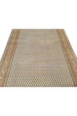 Authentic Hand Knotted Vintage Badam Gul Wool Area Rug 7.10 x 5.7 Ft (1424 Ger-4)